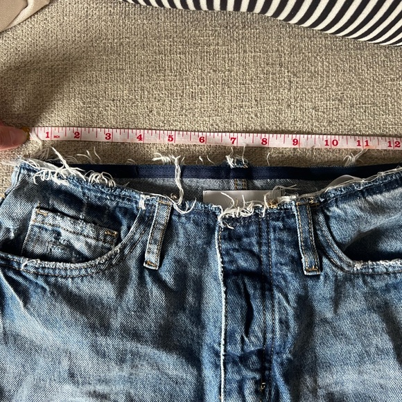 Frankie Boyfriend frayed waist distressed denim short - Picture 5 of 6